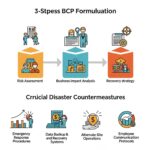 中小企業BCP完全ガイド2025年版のフローチャート（消防設備士監修）